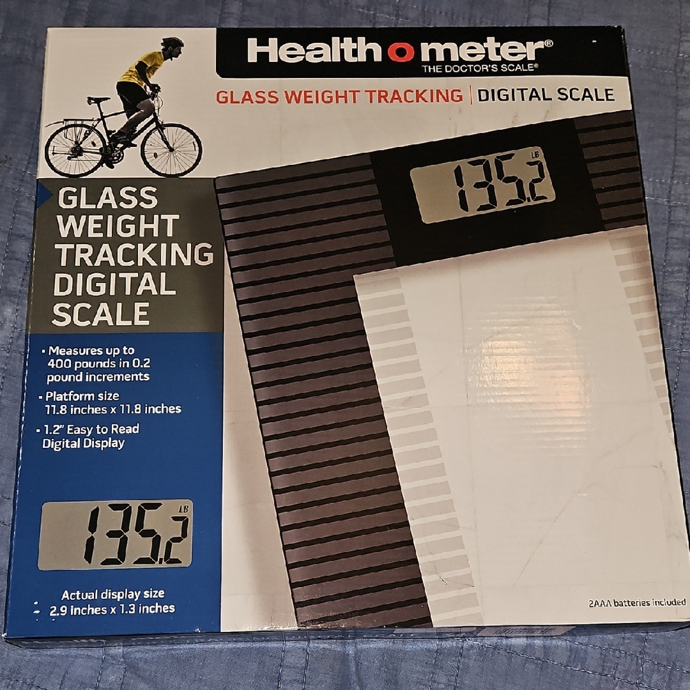 Health o Meter Glass Digital Scale New In Box